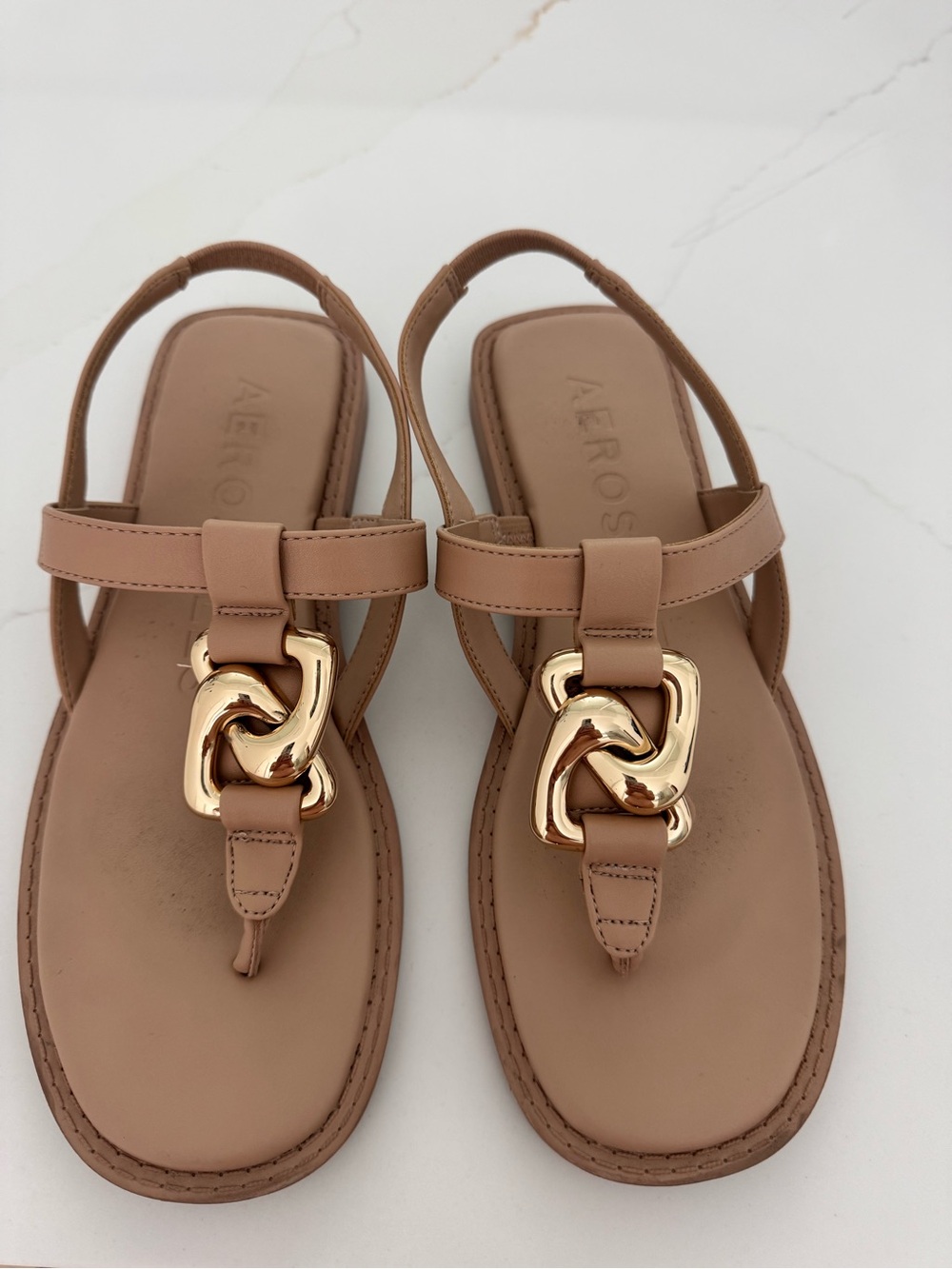 Aerosols leather sandles size 7